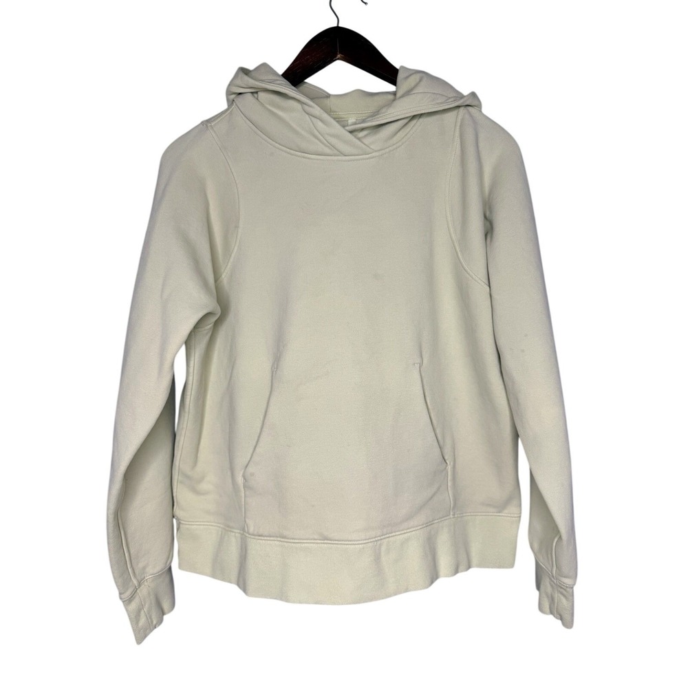 Lululemon Loungeful Hoodie 8 Dewy Sage Green Pullover Fleece Sweatshirt LW3FCDS